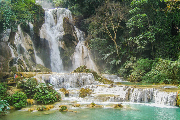 Kuang-Si-falls, Travel in Laos 