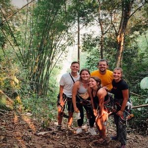 Hiking and Ziplining in Vang Vieng Laos