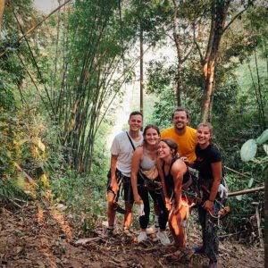 Hiking and Ziplining in Vang Vieng Laos
