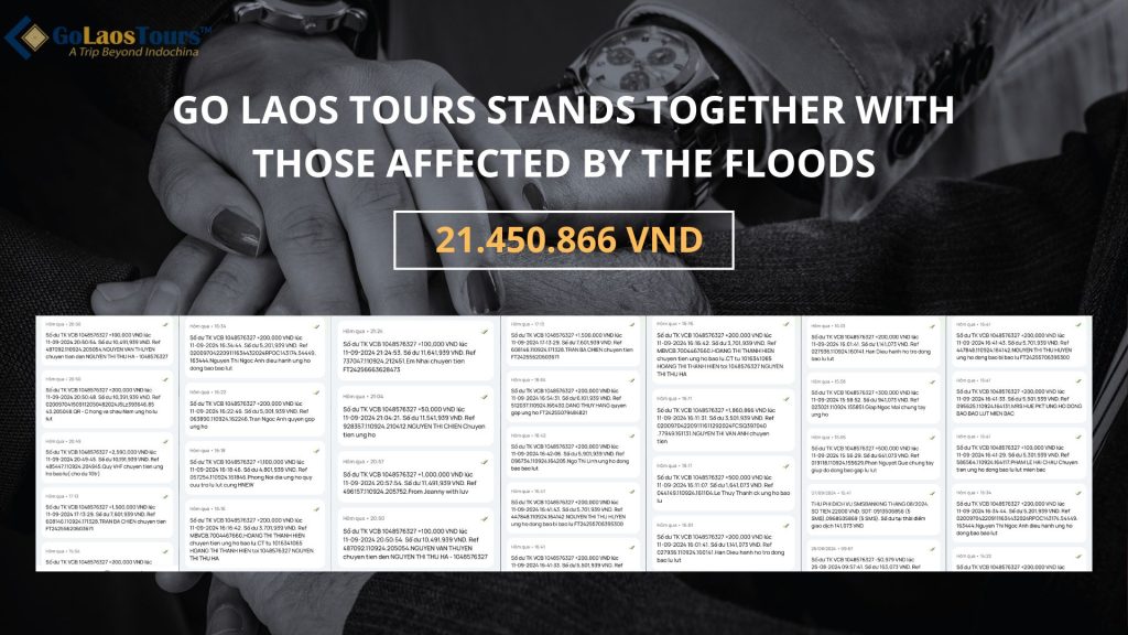 Go Laos Tours stands together with those affected by the floods